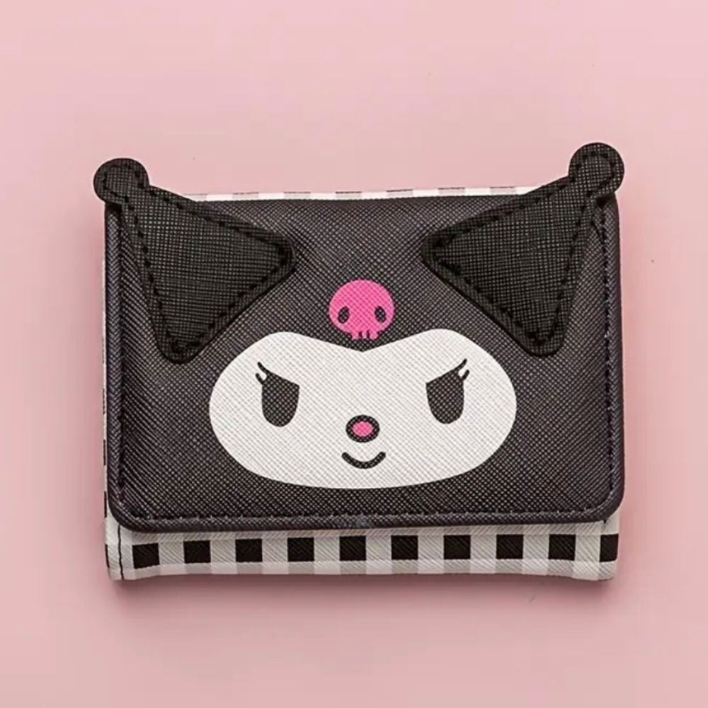 Kuromi Bifold Plaid Wallet Sanrio